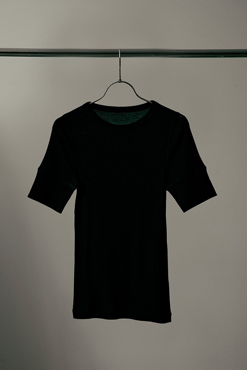 【スタニングルアー/STUNNING LURE】の【KURO iro】シルクTシャツ 人気、トレンドファッション・服の通販 founy(ファニー) 　ファッション　Fashion　レディースファッション　WOMEN　トップス・カットソー　Tops/Tshirt　シャツ/ブラウス　Shirts/Blouses　ロング / Tシャツ　T-Shirts　カットソー　Cut and Sewn　ショート　Short　シルク　Silk　スリーブ　Sleeve　チューブ　Tube　other-6|ID: prp329100004390267 ipo3291000000031331905