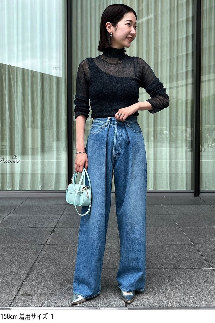 【スタニングルアー/STUNNING LURE】の【KURO iro】クロスワイドデニムパンツ 人気、トレンドファッション・服の通販 founy(ファニー) 　ファッション　Fashion　レディースファッション　Fashion for Women　パンツ　Pants & Trousers　デニムパンツ・ジーンズ・美脚デニム　Denim Jeans & Pants　デニム　Denim, Jeans Material　フェミニン　Feminine, Girly　マニッシュ　Mannish, Boyish　人気　Popular, Best Seller　other-7|ID: prp329100004390269 ipo3291000000032911228