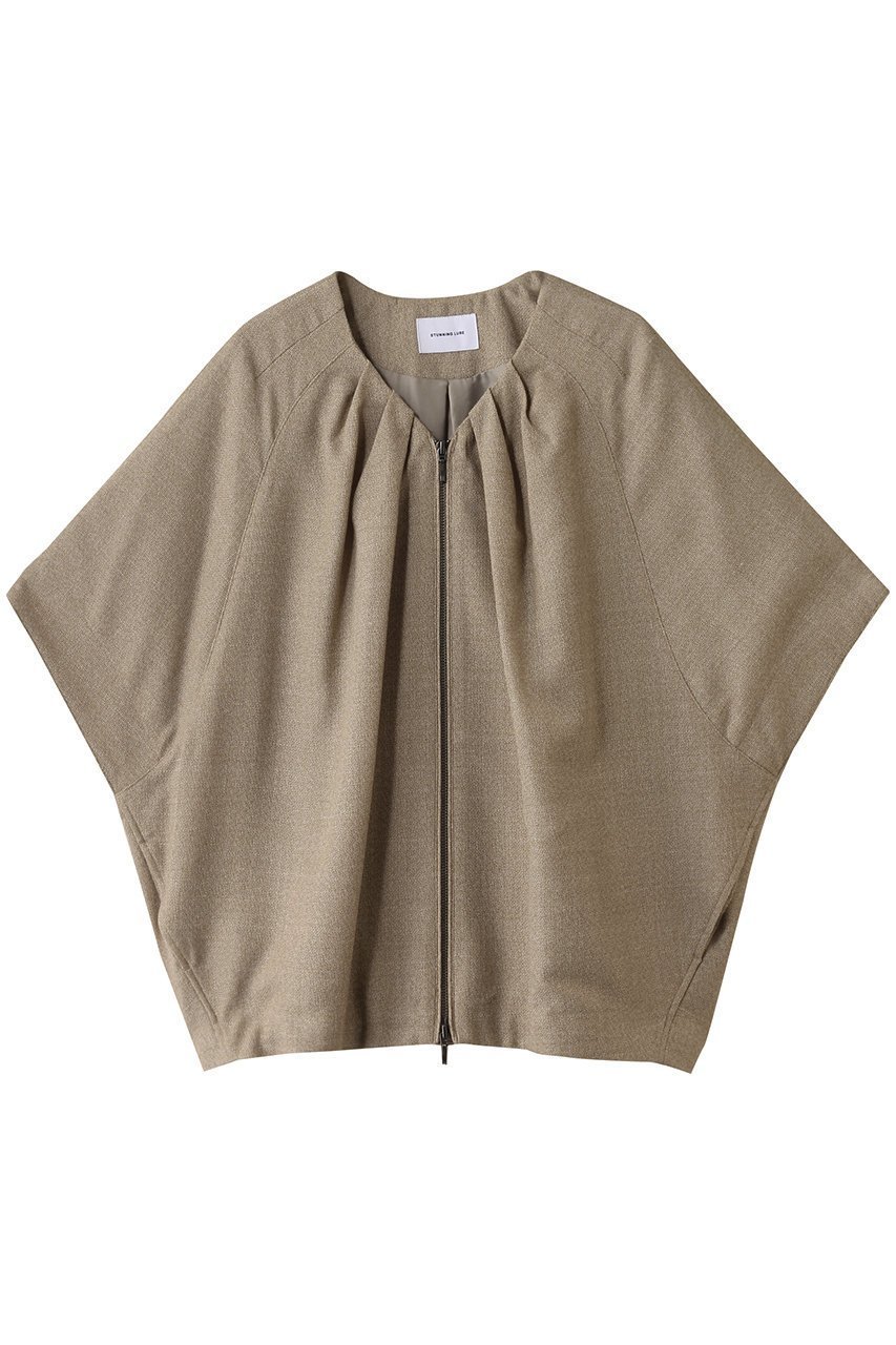 【スタニングルアー/STUNNING LURE】のrメランジリネンブルゾン 人気、トレンドファッション・服の通販 founy(ファニー) ファッション Fashion レディースファッション Fashion for Women アウター Coat / Outerwear Collection レディースジャケット・軽アウター Jackets ブルゾンジャケット・スポーティアウター Blouson Jackets おすすめ Recommended / Our Picks なめらか Smooth, Silky Texture ギャザー Gathered, Ruffled ジップ Zip, Zipper ジャケット Jacket, Outerwear スリーブ Sleeve, Long Sleeve / Short Sleeve ハーフ Half, Half-Length ビスチェ Bustier, Corset Top ブルゾン Blouson, Bomber Jacket リネン Linen, Linen Fabric ロング Long, Long-Length 夏 Summer other-1|ID: prp329100004390272 ipo3291000000035781637