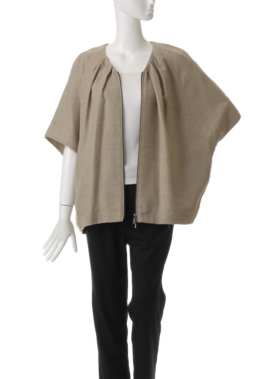 【スタニングルアー/STUNNING LURE】のrメランジリネンブルゾン 人気、トレンドファッション・服の通販 founy(ファニー) ファッション Fashion レディースファッション Fashion for Women アウター Coat / Outerwear Collection レディースジャケット・軽アウター Jackets ブルゾンジャケット・スポーティアウター Blouson Jackets おすすめ Recommended / Our Picks なめらか Smooth, Silky Texture ギャザー Gathered, Ruffled ジップ Zip, Zipper ジャケット Jacket, Outerwear スリーブ Sleeve, Long Sleeve / Short Sleeve ハーフ Half, Half-Length ビスチェ Bustier, Corset Top ブルゾン Blouson, Bomber Jacket リネン Linen, Linen Fabric ロング Long, Long-Length 夏 Summer other-8|ID: prp329100004390272 ipo3291000000035781646