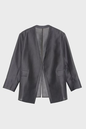 【スタニングルアー/STUNNING LURE】のrカラーレスシアージャケット 人気、トレンドファッション・服の通販 founy(ファニー) ファッション Fashion レディースファッション Fashion for Women アウター Coat / Outerwear Collection レディースジャケット・軽アウター Jackets オーガンジー Organza Fabric ジャケット Jacket, Outerwear フォルム Silhouette, Form エレガント 上品 Elegant |ID:prp329100004390273