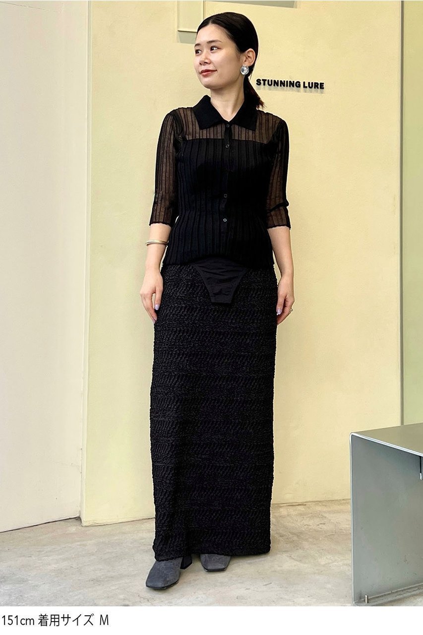 【スタニングルアー/STUNNING LURE】のrワイドリブポロニット 人気、トレンドファッション・服の通販 founy(ファニー) 　ファッション　Fashion　レディースファッション　WOMEN　トップス・カットソー　Tops/Tshirt　ニット　Knit Tops　プルオーバー　Pullover　バランス　Balance　other-7|ID: prp329100004390275 ipo3291000000031328283
