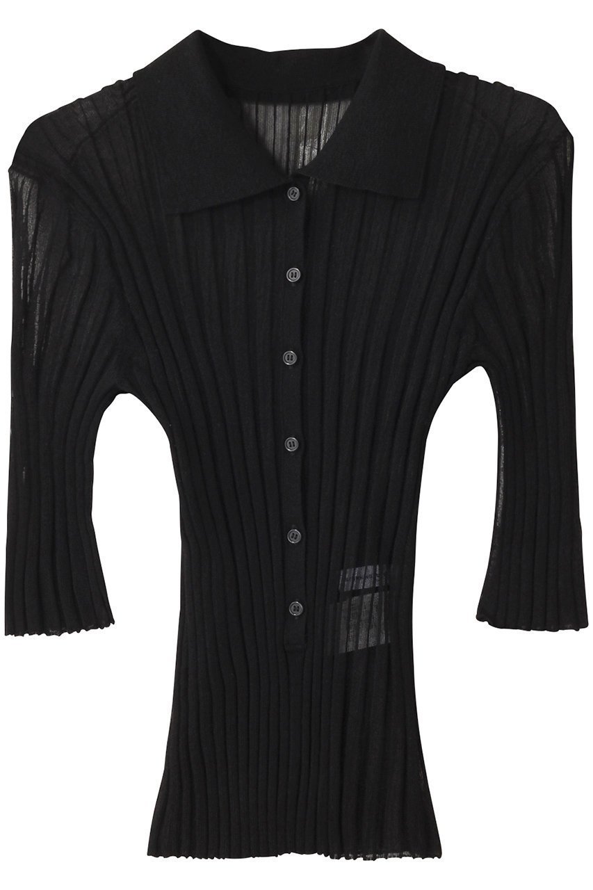 【スタニングルアー/STUNNING LURE】のrワイドリブポロニット インテリア・キッズ・メンズ・レディースファッション・服の通販 founy(ファニー) 　ファッション　Fashion　レディースファッション　Fashion for Women　トップス・カットソー　Cut & Sew Tops　ニット　Knit Tops & Sweaters　カジュアルプルオーバー・ニットトップス　Pullovers & Knit Tops / Casual Pullovers　バランス　Balance, Style Balance　ブラック|ID: prp329100004390275 ipo3291000000032846193