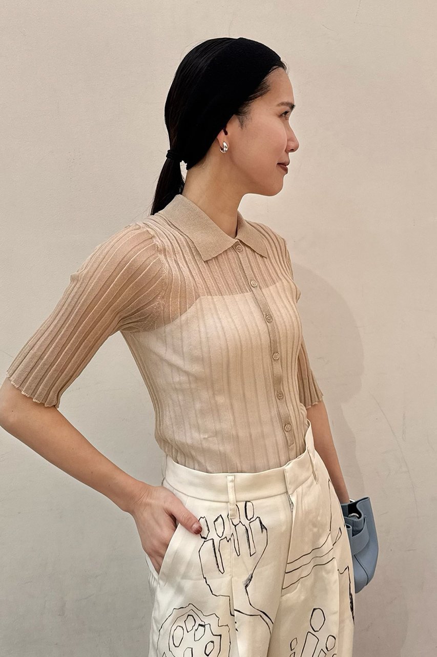 【スタニングルアー/STUNNING LURE】のrワイドリブポロニット 人気、トレンドファッション・服の通販 founy(ファニー) 　ファッション　Fashion　レディースファッション　Fashion for Women　トップス・カットソー　Cut & Sew Tops　ニット　Knit Tops & Sweaters　カジュアルプルオーバー・ニットトップス　Pullovers & Knit Tops / Casual Pullovers　バランス　Balance, Style Balance　other-8|ID: prp329100004390275 ipo3291000000032846241