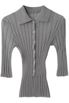 【スタニングルアー/STUNNING LURE】のrワイドリブポロニット ライトグレー|ID: prp329100004390275 ipo3291000000037096245