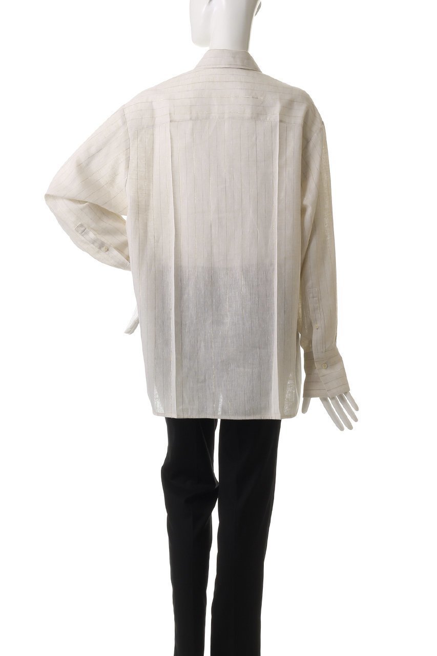 【スタニングルアー/STUNNING LURE】のrストライプシャツ 人気、トレンドファッション・服の通販 founy(ファニー) 　ファッション　Fashion　レディースファッション　Fashion for Women　トップス・カットソー　Cut & Sew Tops　シャツ・ブラウス・オフィスカジュアル　Elegant Blouses & Button-Ups　エアリー　Airy Texture　ストライプ　Stripe, Striped Pattern　スリーブ　Sleeve, Long Sleeve / Short Sleeve　セットアップ　Set-Up, Coordinated Outfit　センター　Center, Center Line　ポケット　Pocket, Pocket Detail　リネン　Linen, Linen Fabric　リラックス　Relax, Relaxed Fit　ロング　Long, Long-Length　エレガント 上品　Elegant　other-4|ID: prp329100004390277 ipo3291000000032858966