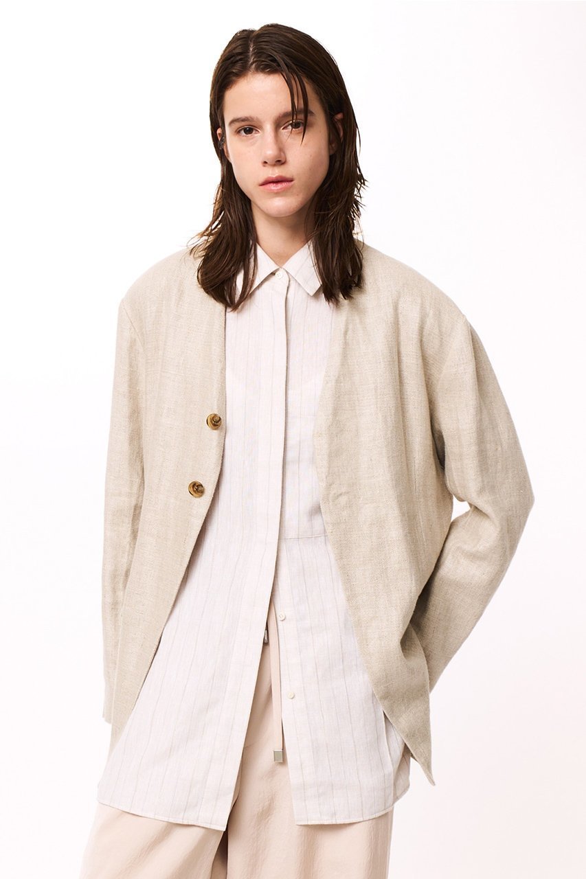 【スタニングルアー/STUNNING LURE】のrストライプシャツ 人気、トレンドファッション・服の通販 founy(ファニー) 　ファッション　Fashion　レディースファッション　Fashion for Women　トップス・カットソー　Cut & Sew Tops　シャツ・ブラウス・オフィスカジュアル　Elegant Blouses & Button-Ups　エアリー　Airy Texture　ストライプ　Stripe, Striped Pattern　スリーブ　Sleeve, Long Sleeve / Short Sleeve　セットアップ　Set-Up, Coordinated Outfit　センター　Center, Center Line　ポケット　Pocket, Pocket Detail　リネン　Linen, Linen Fabric　リラックス　Relax, Relaxed Fit　ロング　Long, Long-Length　エレガント 上品　Elegant　other-8|ID: prp329100004390277 ipo3291000000032858988