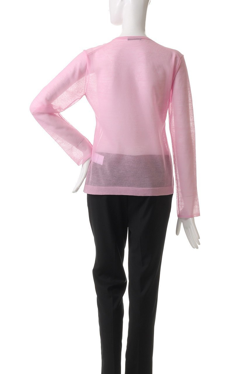 【イレーヴ/YLEVE】のPOLYESTER RAMMY シアーニットプルオーバー 人気、トレンドファッション・服の通販 founy(ファニー) 　ファッション　Fashion　レディースファッション　Fashion for Women　トップス・カットソー　Cut & Sew Tops　ニット　Knit Tops & Sweaters　カジュアルプルオーバー・ニットトップス　Pullovers & Knit Tops / Casual Pullovers　キャミソール　Camisole, Spaghetti Strap Top　サロペット　Overalls, Salopette　シアー　Sheer, See-Through　スリーブ　Sleeve, Long Sleeve / Short Sleeve　タンク　Tank Top, Sleeveless Top　ベーシック　Basic, Essential　ロング　Long, Long-Length　夏　Summer　春　Spring　S/S・春夏　SS, Spring/Summer, Warm Season　other-4|ID: prp329100004390279 ipo3291000000032948491