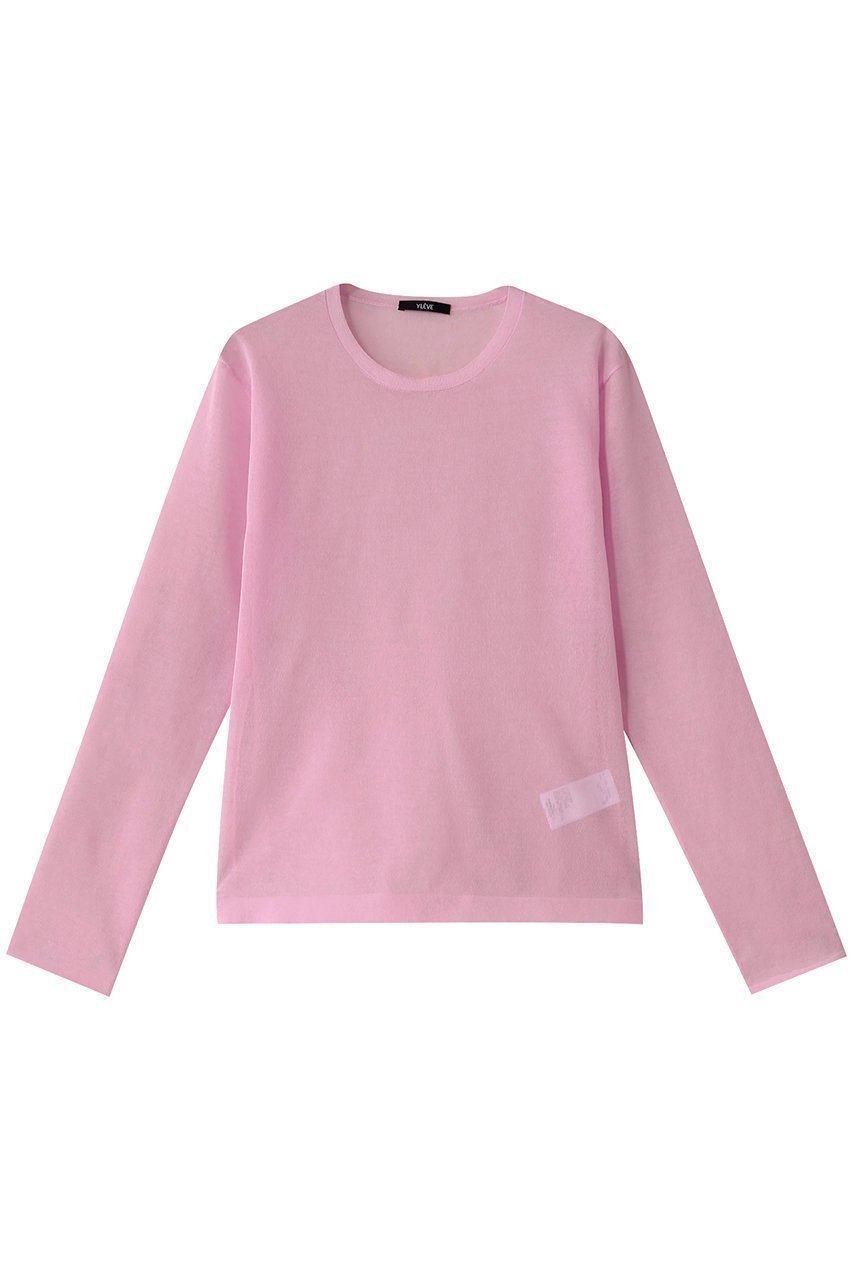 【イレーヴ/YLEVE】のPOLYESTER RAMMY シアーニットプルオーバー インテリア・キッズ・メンズ・レディースファッション・服の通販 founy(ファニー) 　ファッション　Fashion　レディースファッション　Fashion for Women　トップス・カットソー　Cut & Sew Tops　ニット　Knit Tops & Sweaters　カジュアルプルオーバー・ニットトップス　Pullovers & Knit Tops / Casual Pullovers　キャミソール　Camisole, Spaghetti Strap Top　サロペット　Overalls, Salopette　シアー　Sheer, See-Through　スリーブ　Sleeve, Long Sleeve / Short Sleeve　タンク　Tank Top, Sleeveless Top　ベーシック　Basic, Essential　ロング　Long, Long-Length　夏　Summer　春　Spring　S/S・春夏　SS, Spring/Summer, Warm Season　ピンク|ID: prp329100004390279 ipo3291000000034957106