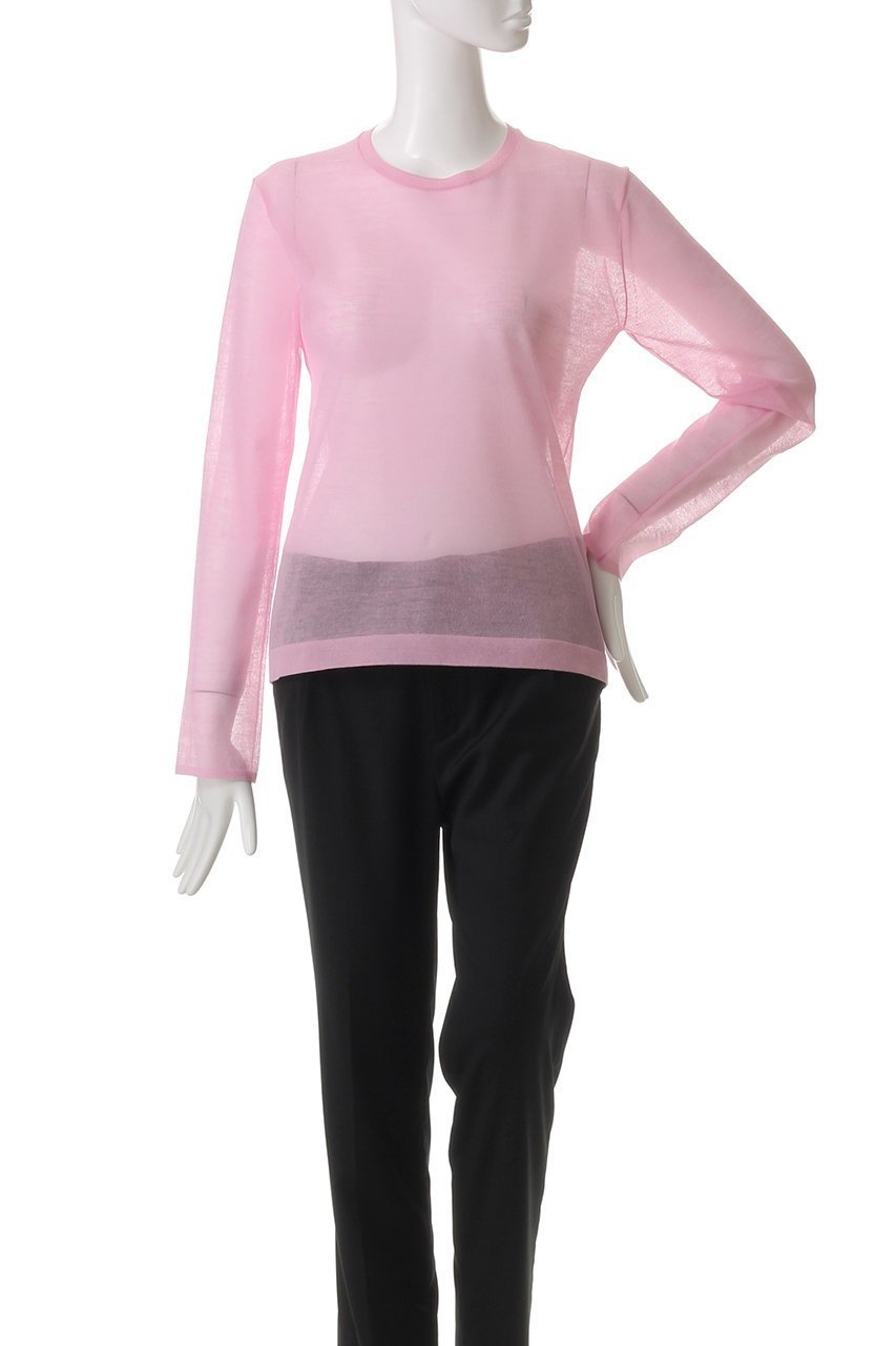 【イレーヴ/YLEVE】のPOLYESTER RAMMY シアーニットプルオーバー 人気、トレンドファッション・服の通販 founy(ファニー) 　ファッション　Fashion　レディースファッション　Fashion for Women　トップス・カットソー　Cut & Sew Tops　ニット　Knit Tops & Sweaters　カジュアルプルオーバー・ニットトップス　Pullovers & Knit Tops / Casual Pullovers　キャミソール　Camisole, Spaghetti Strap Top　サロペット　Overalls, Salopette　シアー　Sheer, See-Through　スリーブ　Sleeve, Long Sleeve / Short Sleeve　タンク　Tank Top, Sleeveless Top　ベーシック　Basic, Essential　ロング　Long, Long-Length　夏　Summer　春　Spring　S/S・春夏　SS, Spring/Summer, Warm Season　other-2|ID: prp329100004390279 ipo3291000000034957107