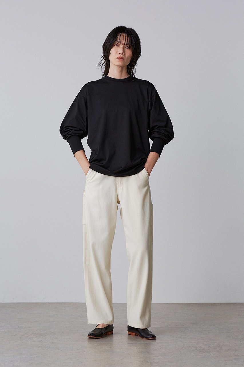 【イレーヴ/YLEVE】のVISCOSE COTTON ペインター パンツ 人気、トレンドファッション・服の通販 founy(ファニー) 　ファッション　Fashion　レディースファッション　Fashion for Women　パンツ　Pants & Trousers　カットソー　Cut and Sewn Top　マニッシュ　Mannish, Boyish　ワイド　Wide, Wide Fit　ワーク　Workwear, Utility Style　other-6|ID: prp329100004390281 ipo3291000000032917004