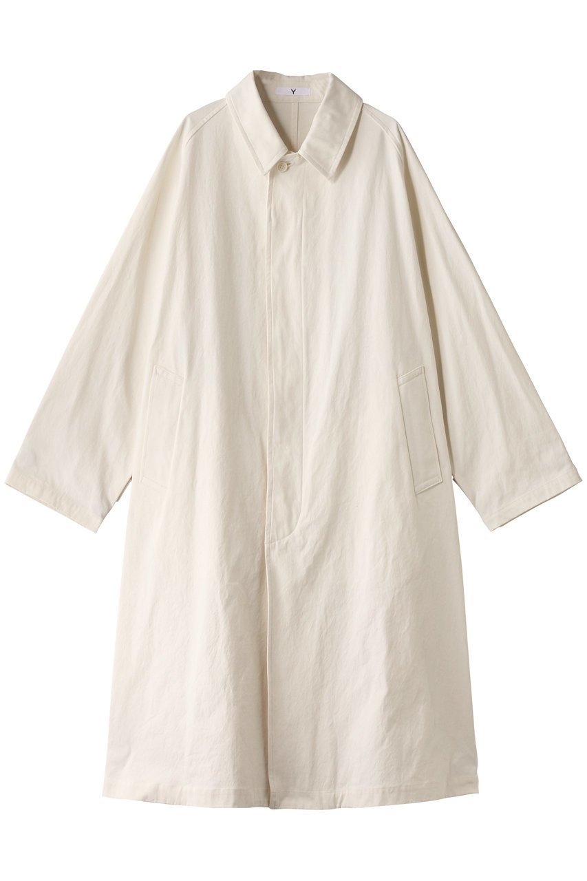 【イレーヴ/YLEVE】の【UNISEX】【Y】ORGANIC COTTON ツイルコート インテリア・キッズ・メンズ・レディースファッション・服の通販 founy(ファニー) 　ファッション　Fashion　レディースファッション　Fashion for Women　アウター　Coat / Outerwear Collection　コート・ロングコート・ピーコート　Long Coats, Peacoats & More　ユニセックス　Unisex, Genderless　ツイル　Twist, Twisted Detail　ロング　Long, Long-Length　定番　Standard, Basic Item　ホワイト|ID: prp329100004390284 ipo3291000000032929943