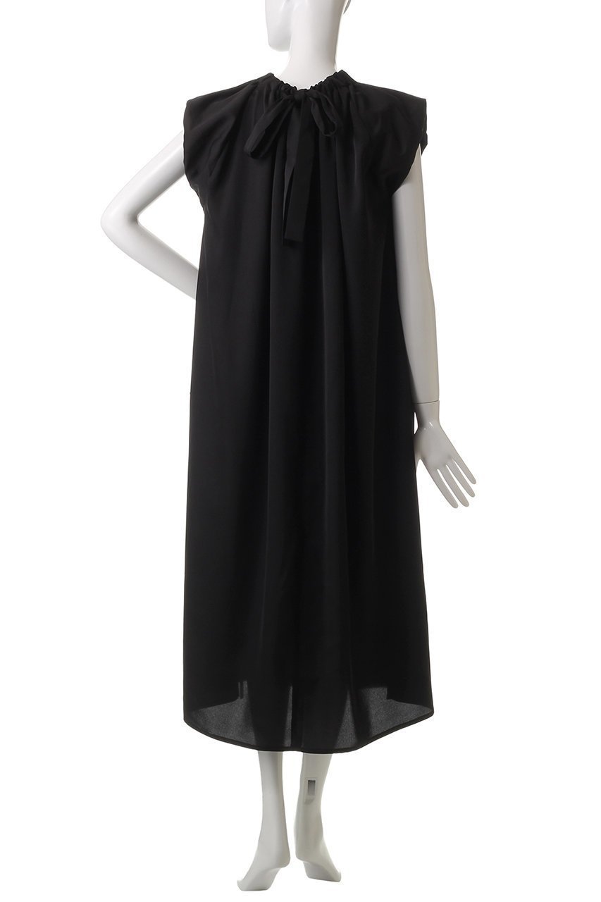 【マリリンムーン/MARILYN MOON】のギャザーバルーンサテンドレス 人気、トレンドファッション・服の通販 founy(ファニー) 　ファッション　Fashion　レディースファッション　Fashion for Women　ワンピース　Dresses　フォーマル・パーティードレス・結婚式用ドレス　Elegant & Casual Dresses　チュニック　Tunic Tops & Dresses　カットソー　Cut and Sewn Top　ギャザー　Gathered, Ruffled　サテン　Satin, Glossy Fabric　チュニック　Tunic, Long Top　ロング　Long, Long-Length　エレガント 上品　Elegant　other-4|ID: prp329100004390288 ipo3291000000032877488
