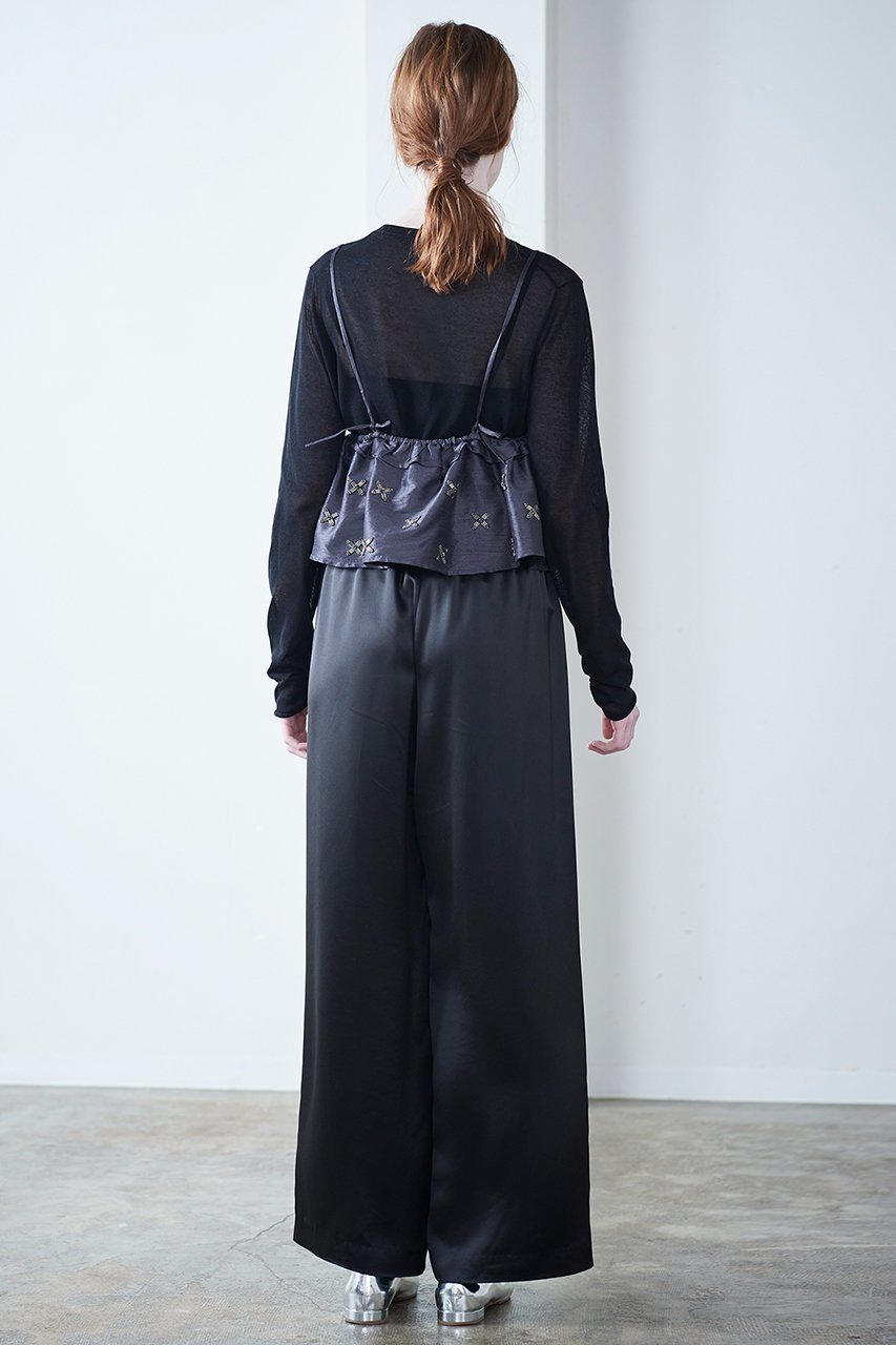 【マリリンムーン/MARILYN MOON】の【SOI-MeME】サテンリュクスパンツ 人気、トレンドファッション・服の通販 founy(ファニー) 　ファッション　Fashion　レディースファッション　Fashion for Women　パンツ　Pants & Trousers　おすすめ　Recommended / Our Picks　オケージョン　Occasion Wear　サテン　Satin, Glossy Fabric　バルーン　Balloon, Balloon Silhouette　リゾート　Resort, Vacation Style　リュクス　Luxury, Elegant, High-End, Chic　リラックス　Relax, Relaxed Fit　other-7|ID: prp329100004390292 ipo3291000000035963513