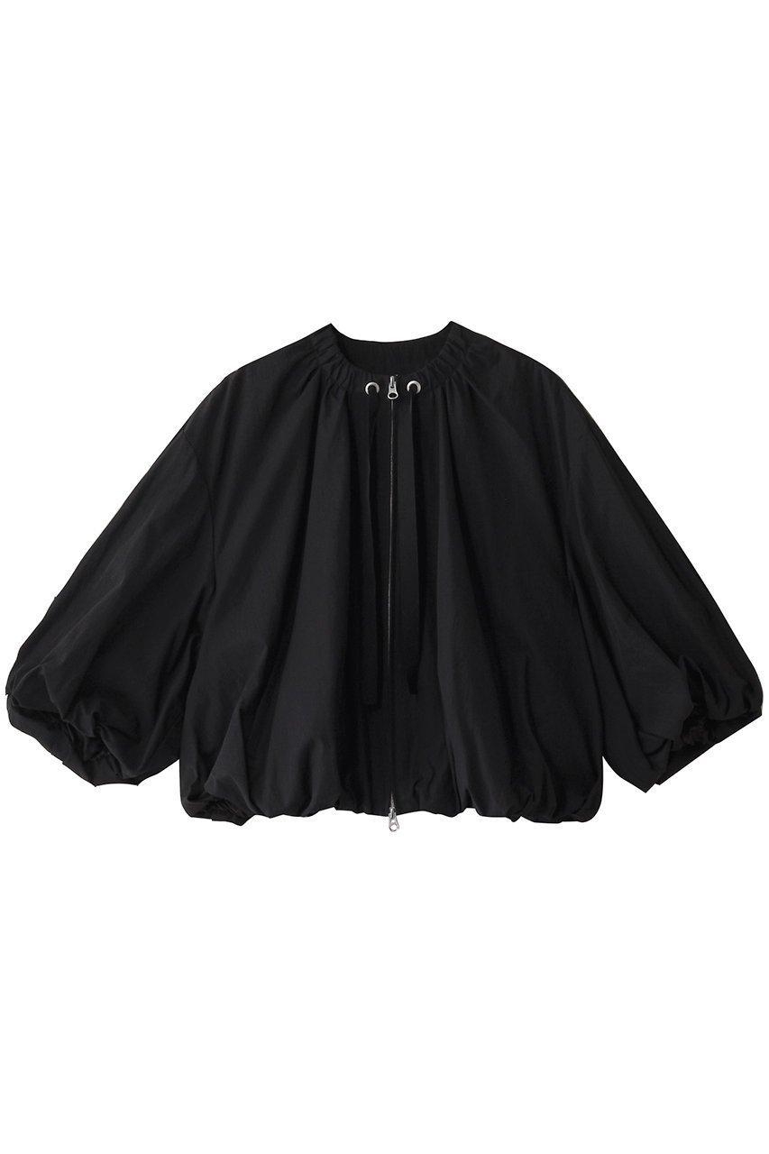 【デザイン ワークス/DESIGN WORKS】のBolume Silouette ブルゾン インテリア・キッズ・メンズ・レディースファッション・服の通販 founy(ファニー) 　ファッション　Fashion　レディースファッション　Fashion for Women　アウター　Coat / Outerwear Collection　レディースジャケット・軽アウター　Jackets　ブルゾンジャケット・スポーティアウター　Blouson Jackets　コンパクト　Compact, Small Size　ジャケット　Jacket, Outerwear　ツイル　Twist, Twisted Detail　フェミニン　Feminine, Girly　ブルゾン　Blouson, Bomber Jacket　春　Spring　ブラック|ID: prp329100004390312 ipo3291000000032950749