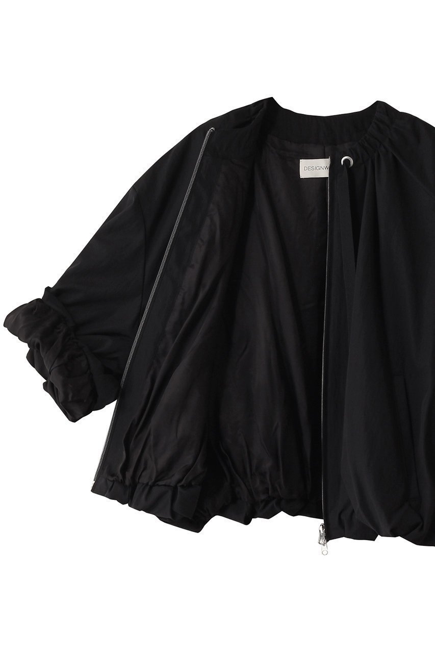 【デザイン ワークス/DESIGN WORKS】のBolume Silouette ブルゾン 人気、トレンドファッション・服の通販 founy(ファニー) 　ファッション　Fashion　レディースファッション　Fashion for Women　アウター　Coat / Outerwear Collection　レディースジャケット・軽アウター　Jackets　ブルゾンジャケット・スポーティアウター　Blouson Jackets　コンパクト　Compact, Small Size　ジャケット　Jacket, Outerwear　ツイル　Twist, Twisted Detail　フェミニン　Feminine, Girly　ブルゾン　Blouson, Bomber Jacket　春　Spring　other-6|ID: prp329100004390312 ipo3291000000032950767