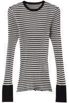 【デザイン ワークス/DESIGN WORKS】のシアークルーネックプルオーバー 人気、トレンドファッション・服の通販 founy(ファニー) ファッション Fashion レディースファッション Fashion for Women トップス・カットソー Cut & Sew Tops シャツ・ブラウス・オフィスカジュアル Elegant Blouses & Button-Ups ロングTシャツ・Tシャツ Longline T-Shirts & Tees カジュアルプルオーバー・ニットトップス Pullovers & Knit Tops / Casual Pullovers カットソー・ベーシックTシャツ Cut-and-Sewn Tops / Stretch Tees & Basics シアー Sheer, See-Through スリーブ Sleeve, Long Sleeve / Short Sleeve フィット Fit, Slim Fit ベーシック Basic, Essential ロング Long, Long-Length thumbnail ブラック×ホワイト|ID: prp329100004390313 ipo3291000000035421271