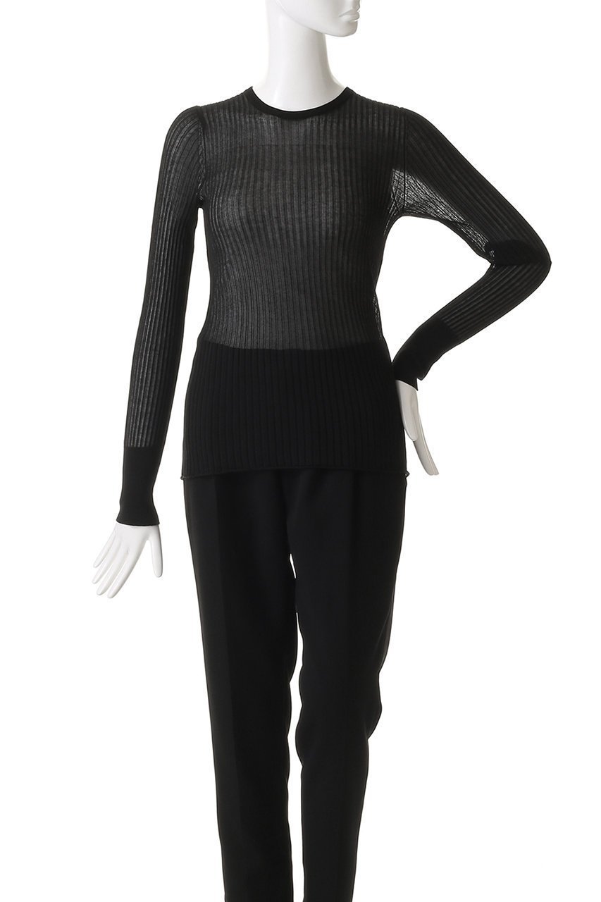 【デザイン ワークス/DESIGN WORKS】のシアークルーネックプルオーバー 人気、トレンドファッション・服の通販 founy(ファニー) 　ファッション　Fashion　レディースファッション　Fashion for Women　トップス・カットソー　Cut & Sew Tops　シャツ・ブラウス・オフィスカジュアル　Elegant Blouses & Button-Ups　ロングTシャツ・Tシャツ　Longline T-Shirts & Tees　カジュアルプルオーバー・ニットトップス　Pullovers & Knit Tops / Casual Pullovers　カットソー・ベーシックTシャツ　Cut-and-Sewn Tops / Stretch Tees & Basics　シアー　Sheer, See-Through　スリーブ　Sleeve, Long Sleeve / Short Sleeve　フィット　Fit, Slim Fit　ベーシック　Basic, Essential　ロング　Long, Long-Length　other-2|ID: prp329100004390313 ipo3291000000035421272