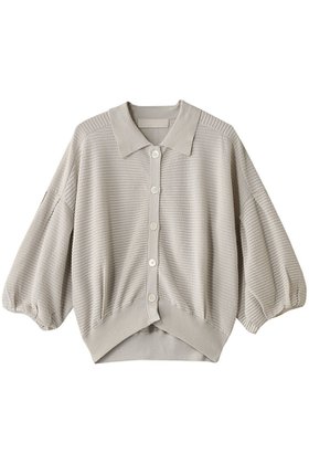 【マリリンムーン/MARILYN MOON】 リップルボーダーシアーニットポロ人気、トレンドファッション・服の通販 founy(ファニー) ファッション Fashion レディースファッション Fashion for Women トップス・カットソー Cut & Sew Tops ニット Knit Tops & Sweaters カジュアルプルオーバー・ニットトップス Pullovers & Knit Tops / Casual Pullovers コンパクト Compact, Small Size シアー Sheer, See-Through ショルダー Shoulder, Shoulder Strap ドロップ Drop Shoulder, Dropped Style バルーン Balloon, Balloon Silhouette ペーパー Paper, Kraft Paper ポロシャツ Polo Shirt, Collared Tee 吸水 Absorbent, Quick-Dry 夏 Summer 抗菌 Antibacterial, Bacteria-Resistant |ID:prp329100004390323