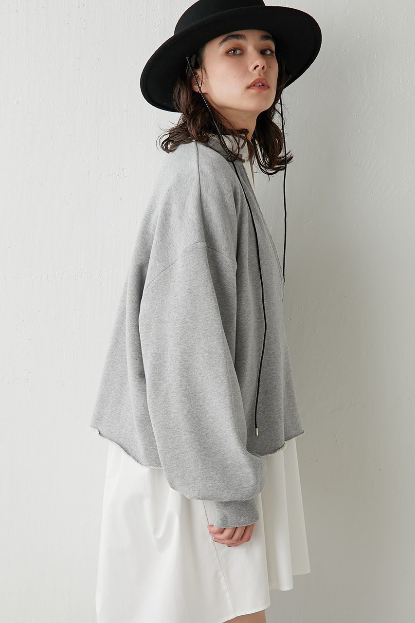【ウィムガゼット/Whim Gazette】のスウェットVネックプルオーバー2 人気、トレンドファッション・服の通販 founy(ファニー) 　ファッション　Fashion　レディースファッション　Fashion for Women　トップス・カットソー　Cut & Sew Tops　シャツ・ブラウス・オフィスカジュアル　Elegant Blouses & Button-Ups　レディースパーカー・カジュアルフーディー　Casual Hoodies & Sweatshirts　ロングTシャツ・Tシャツ　Longline T-Shirts & Tees　カジュアルプルオーバー・ニットトップス　Pullovers & Knit Tops / Casual Pullovers　スウェット・クルーネックトップス　Sweatshirts & Crewnecks / Relaxed Fit Sweat Tops　カットソー・ベーシックTシャツ　Cut-and-Sewn Tops / Stretch Tees & Basics　Vネックトップス　V-Neck Tops / V-Cut Neckline Shirts　おすすめ　Recommended / Our Picks　キャミソール　Camisole, Spaghetti Strap Top　クロップド　Cropped, Short Length　スウェット / スエット　Sweatshirt, Sweatwear　日本製　Made In Japan　other-5|ID: prp329100004390327 ipo3291000000032848928