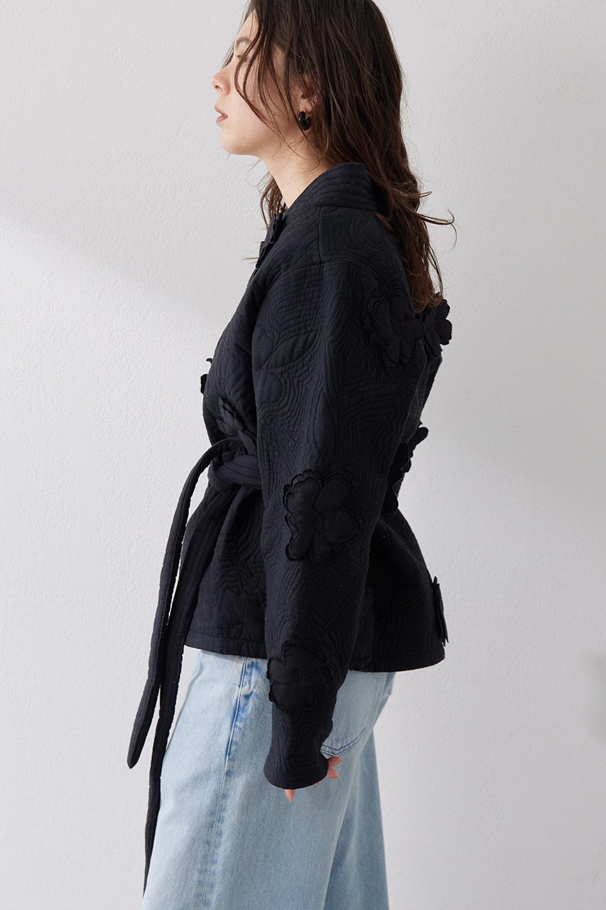 【ウィムガゼット/Whim Gazette】のキルティングフラワージャケット 人気、トレンドファッション・服の通販 founy(ファニー) 　ファッション　Fashion　レディースファッション　Fashion for Women　アウター　Coat / Outerwear Collection　レディースジャケット・軽アウター　Jackets　おすすめ　Recommended / Our Picks　インド　Indian Textile　キルティング　Quilted, Quilting　ジャケット　Jacket, Outerwear　デニム　Denim, Jeans Material　フォルム　Silhouette, Form　ボトム　Bottoms, Lower Wear　other-3|ID: prp329100004390330 ipo3291000000032958229