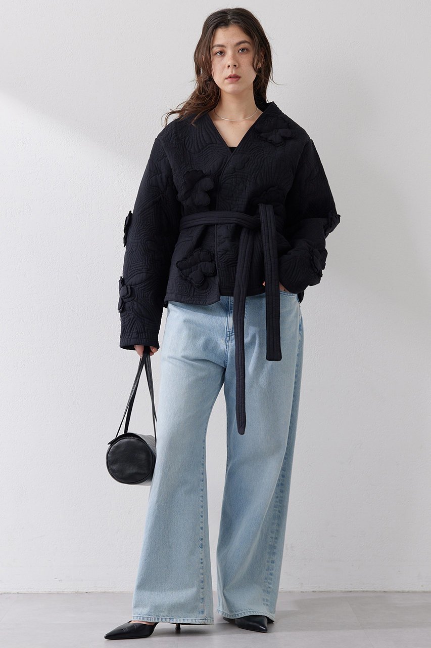【ウィムガゼット/Whim Gazette】のキルティングフラワージャケット 人気、トレンドファッション・服の通販 founy(ファニー) 　ファッション　Fashion　レディースファッション　Fashion for Women　アウター　Coat / Outerwear Collection　レディースジャケット・軽アウター　Jackets　おすすめ　Recommended / Our Picks　インド　Indian Textile　キルティング　Quilted, Quilting　ジャケット　Jacket, Outerwear　デニム　Denim, Jeans Material　フォルム　Silhouette, Form　ボトム　Bottoms, Lower Wear　other-5|ID: prp329100004390330 ipo3291000000032958236