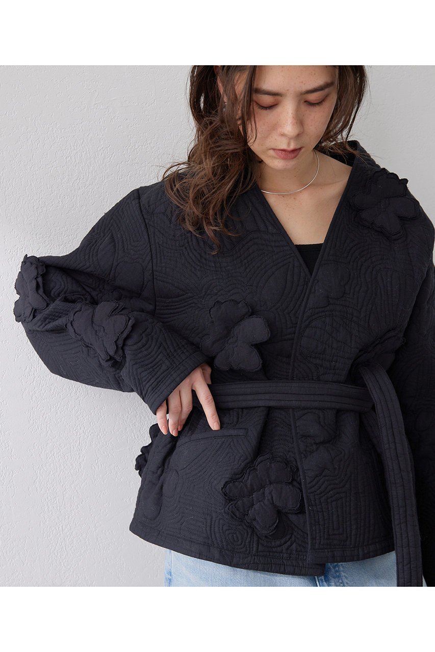 【ウィムガゼット/Whim Gazette】のキルティングフラワージャケット 人気、トレンドファッション・服の通販 founy(ファニー) 　ファッション　Fashion　レディースファッション　Fashion for Women　アウター　Coat / Outerwear Collection　レディースジャケット・軽アウター　Jackets　おすすめ　Recommended / Our Picks　インド　Indian Textile　キルティング　Quilted, Quilting　ジャケット　Jacket, Outerwear　デニム　Denim, Jeans Material　フォルム　Silhouette, Form　ボトム　Bottoms, Lower Wear　other-6|ID: prp329100004390330 ipo3291000000032958239