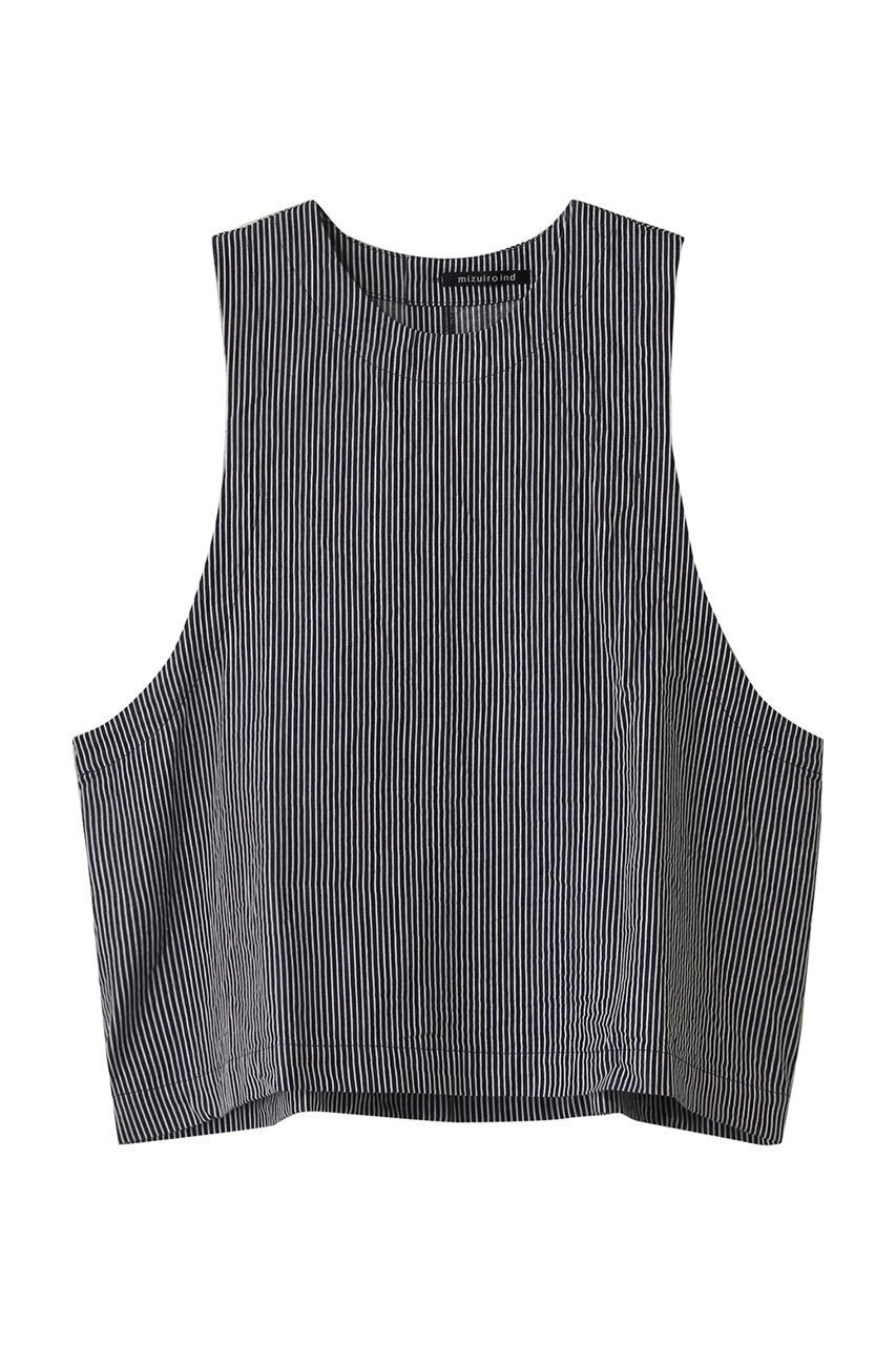 【ミズイロ インド/mizuiro ind】のhickory crew neck short vest ベスト インテリア・キッズ・メンズ・レディースファッション・服の通販 founy(ファニー) 　ファッション　Fashion　レディースファッション　Fashion for Women　アウター　Coat / Outerwear Collection　レディースジャケット・軽アウター　Jackets　インナー　Innerwear　シンプル　Simple, Minimal　ジャケット　Jacket, Outerwear　ベスト　Vest, Waistcoat　リラックス　Relax, Relaxed Fit　エレガント 上品　Elegant　夏　Summer　春　Spring　S/S・春夏　SS, Spring/Summer, Warm Season　navy|ID: prp329100004390341 ipo3291000000032964850