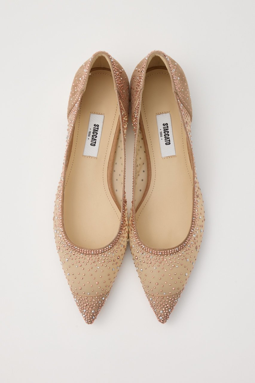 【スタッカート/STACCATO】のキャリーシースルーフラット 人気、トレンドファッション・服の通販 founy(ファニー) 　ファッション　Fashion　レディースファッション　Fashion for Women　シューズ　Shoes, Footwear　ストーン　Stone, Gem-Like　フラット　Flat, Flat Shoes　メッシュ　Mesh, Net Fabric　other-3|ID: prp329100004390372 ipo3291000000035059018