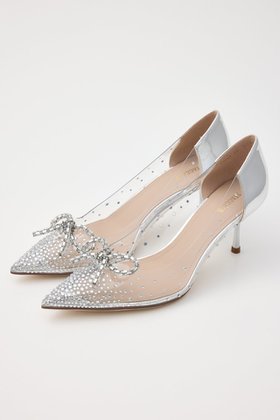 【スタッカート/STACCATO】 ドルチェクリアリボンパンプス人気、トレンドファッション・服の通販 founy(ファニー) ファッション Fashion レディースファッション Fashion for Women シルバー Silver, Metallic Silver ストーン Stone, Gem-Like リボン Ribbon, Bow 夏 Summer 春 Spring S/S・春夏 SS, Spring/Summer, Warm Season |ID:prp329100004390374