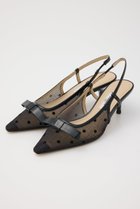 【スタッカート/STACCATO】のドットヌーディーバックスリングパンプス 人気、トレンドファッション・服の通販 founy(ファニー) ファッション Fashion レディースファッション Fashion for Women バッグ Bags クール Cool, Chic スクエア Square, Square Shape スタイリッシュ Stylish, Fashionable ダウン Down, Puffer ドット Polka Dot, Dot Pattern リボン Ribbon, Bow thumbnail 柄ブラック|ID: prp329100004390377 ipo3291000000035058646