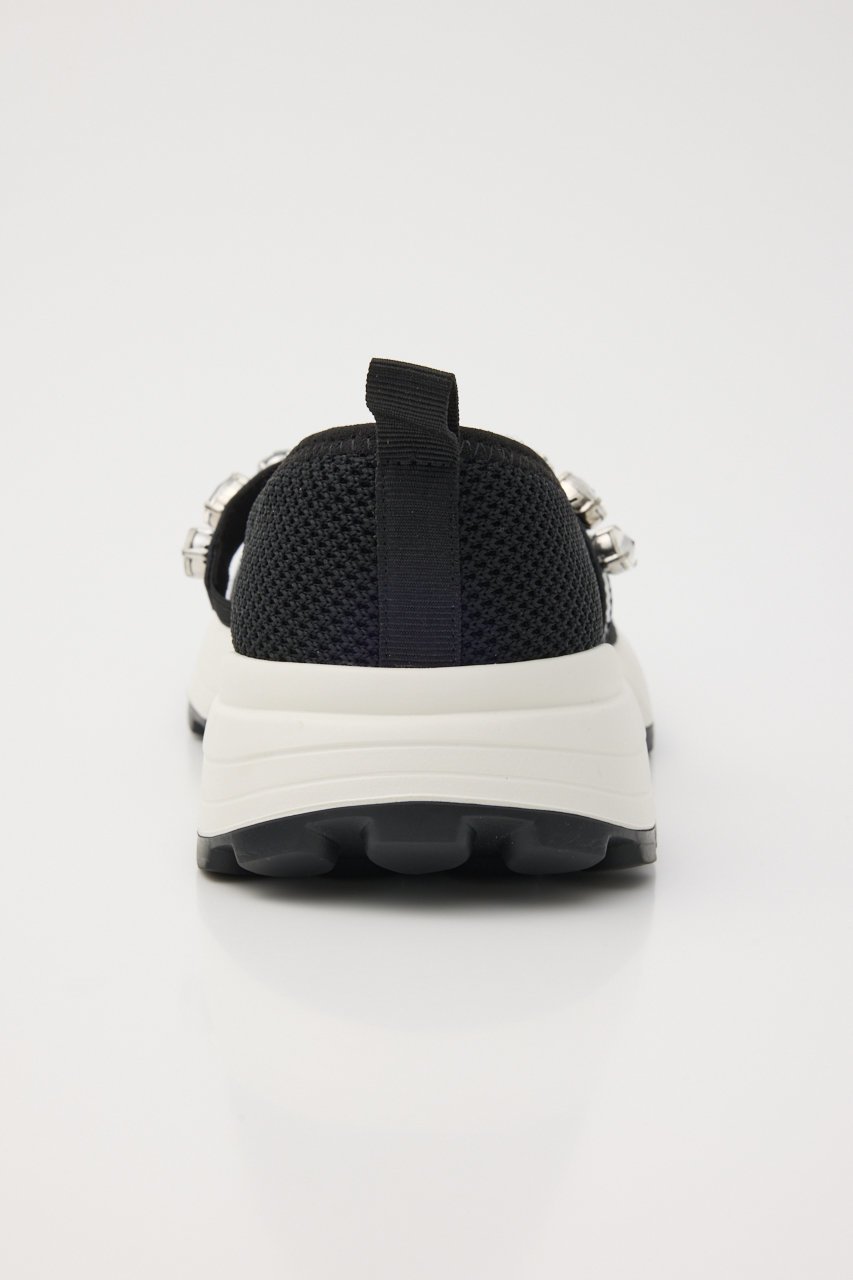 【スタッカート/STACCATO】のメリージェーンコンビスリッポン 人気、トレンドファッション・服の通販 founy(ファニー) 　ファッション　Fashion　レディースファッション　Fashion for Women　クリスタル　Crystal, Swarovski　ストーン　Stone, Gem-Like　スニーカー　Sneakers, Trainers　スリッポン　Slip-On, Loafer　ソックス　Socks, Hosiery　リボン　Ribbon, Bow　other-5|ID: prp329100004390383 ipo3291000000035059134