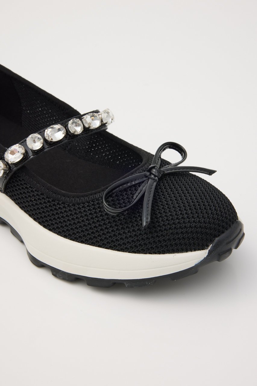 【スタッカート/STACCATO】のメリージェーンコンビスリッポン 人気、トレンドファッション・服の通販 founy(ファニー) 　ファッション　Fashion　レディースファッション　Fashion for Women　クリスタル　Crystal, Swarovski　ストーン　Stone, Gem-Like　スニーカー　Sneakers, Trainers　スリッポン　Slip-On, Loafer　ソックス　Socks, Hosiery　リボン　Ribbon, Bow　other-7|ID: prp329100004390383 ipo3291000000035059136