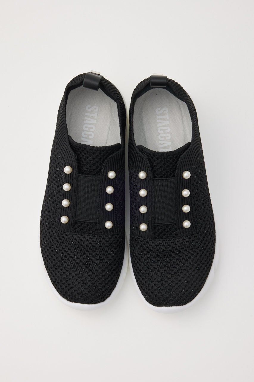 【スタッカート/STACCATO】のミニマルパールライトスリッポン 人気、トレンドファッション・服の通販 founy(ファニー) ファッション Fashion レディースファッション Fashion for Women ストーン Stone, Gem-Like スニーカー Sneakers, Trainers パール Pearl, Pearl Accent メッシュ Mesh, Net Fabric 軽量 Lightweight, Ultra Light other-3|ID: prp329100004390390 ipo3291000000036194937