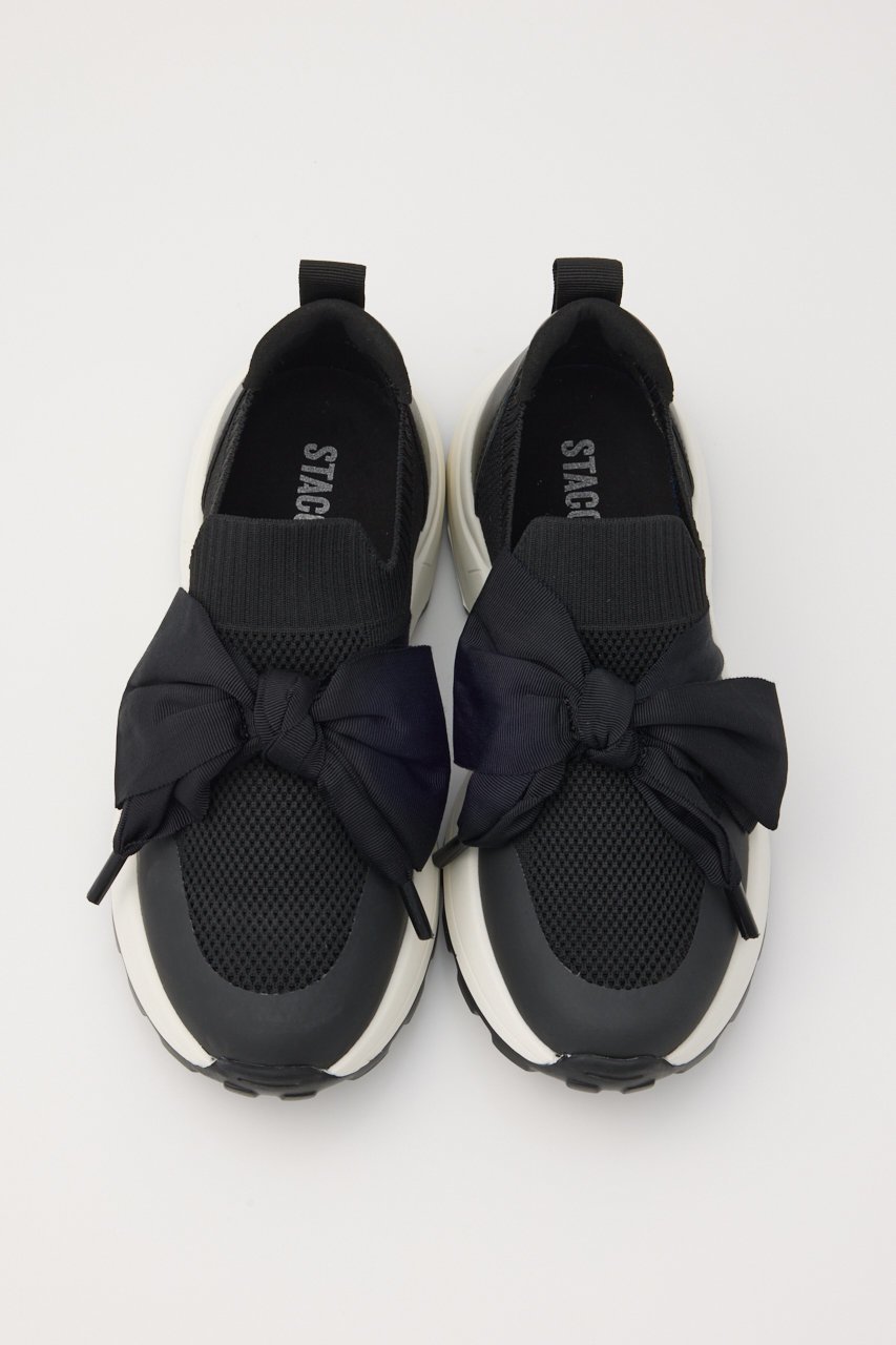 【スタッカート/STACCATO】のBIGリボンニットスリッポン 人気、トレンドファッション・服の通販 founy(ファニー) 　ファッション　Fashion　レディースファッション　Fashion for Women　トップス・カットソー　Cut & Sew Tops　ニット　Knit Tops & Sweaters　スニーカー　Sneakers, Trainers　フィット　Fit, Slim Fit　リボン　Ribbon, Bow　エレガント 上品　Elegant　other-3|ID: prp329100004390391 ipo3291000000035058744