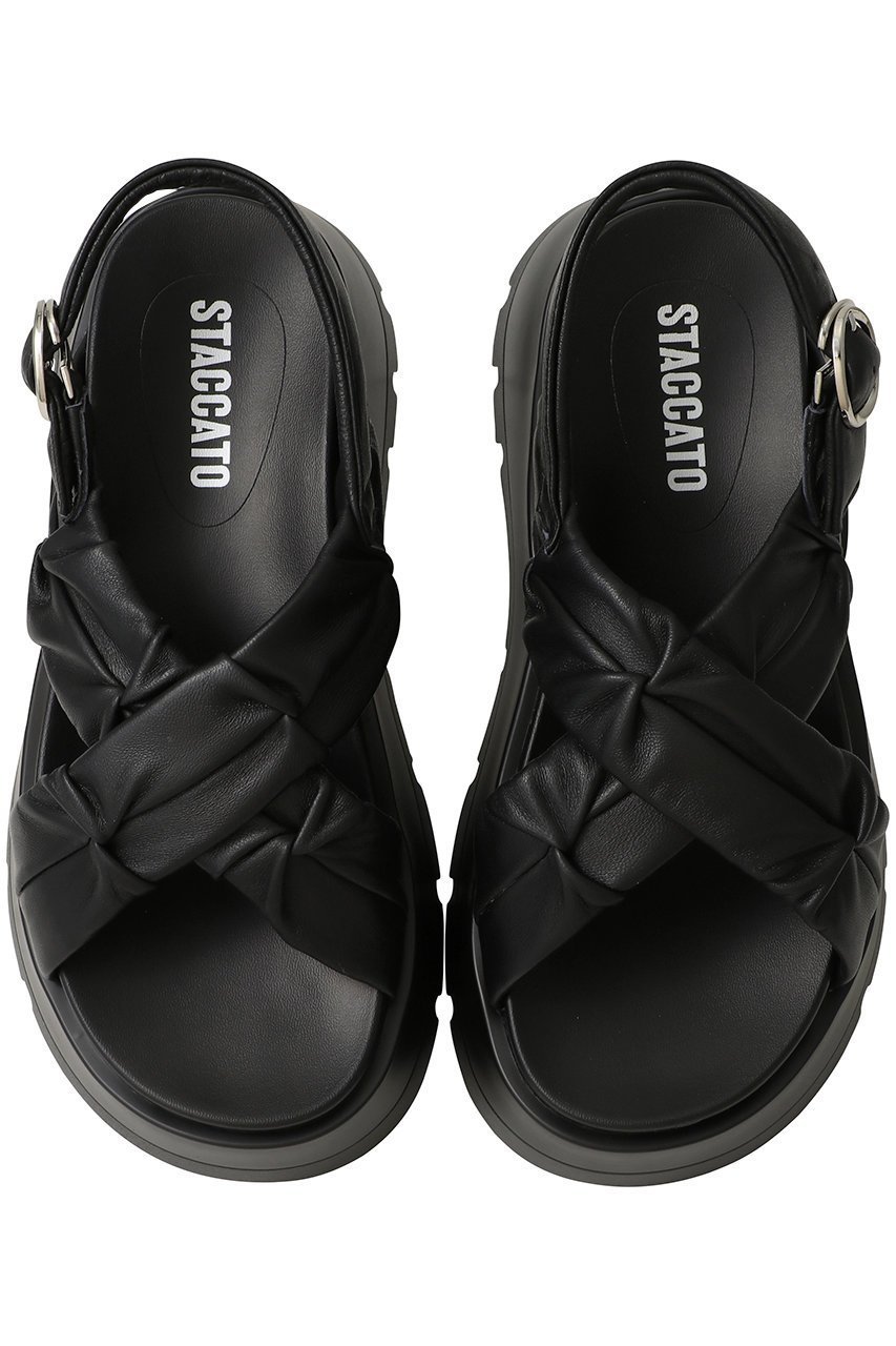 【スタッカート/STACCATO】のクロスベッセルサンダル 人気、トレンドファッション・服の通販 founy(ファニー) 　ファッション　Fashion　レディースファッション　Fashion for Women　サンダル　Sandals, Summer Shoes　ソックス　Socks, Hosiery　ツイスト　Tweed, Tweed Fabric　other-5|ID: prp329100004390399 ipo3291000000031332221