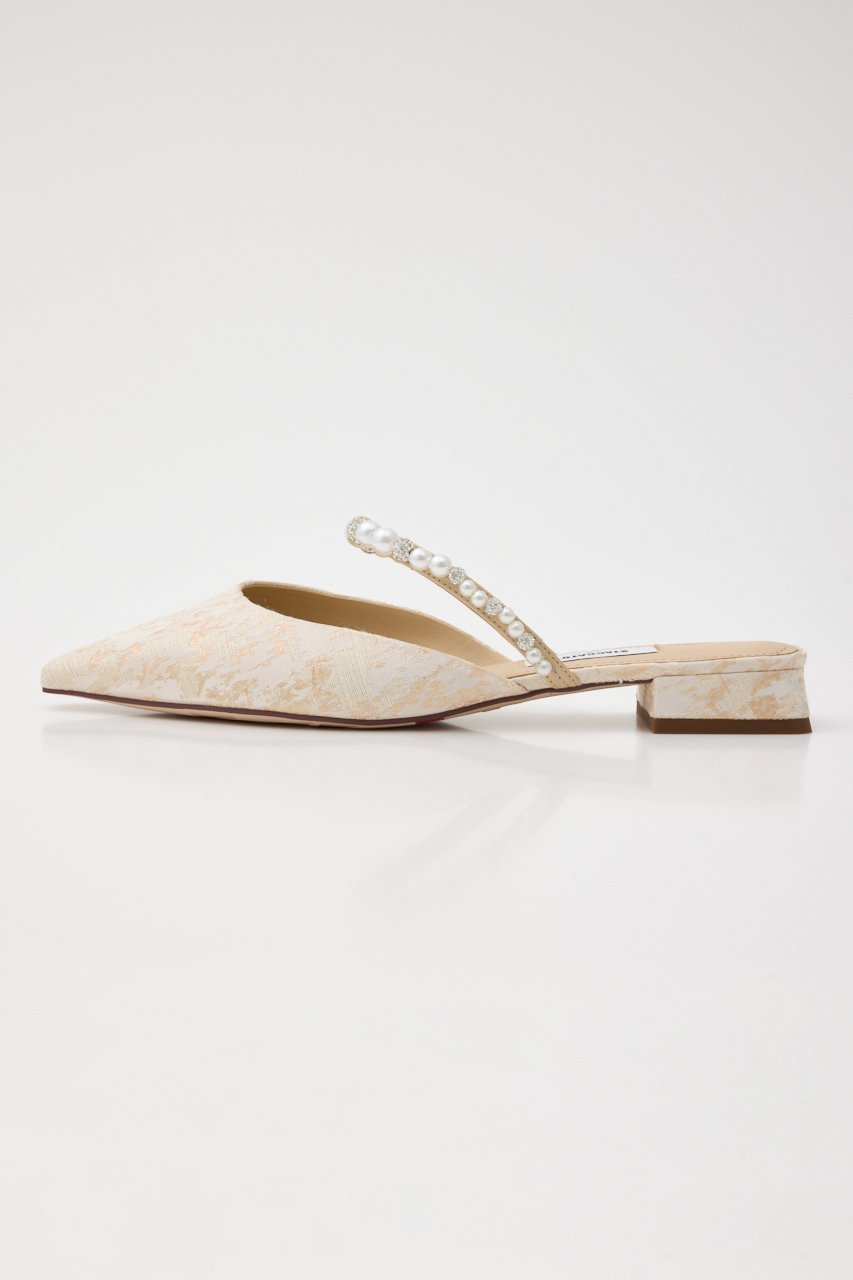 【スタッカート/STACCATO】のジャガードパールベルトフラット 人気、トレンドファッション・服の通販 founy(ファニー) 　ファッション　Fashion　レディースファッション　Fashion for Women　ベルト&ウエストマーク　Belts & Waist Accessories　シューズ　Shoes, Footwear　ストーン　Stone, Gem-Like　トレンド　Trend, Trending Now　パール　Pearl, Pearl Accent　フラット　Flat, Flat Shoes　ホリデーシーズン　Holiday Season　エレガント 上品　Elegant　other-2|ID: prp329100004390402 ipo3291000000034940146