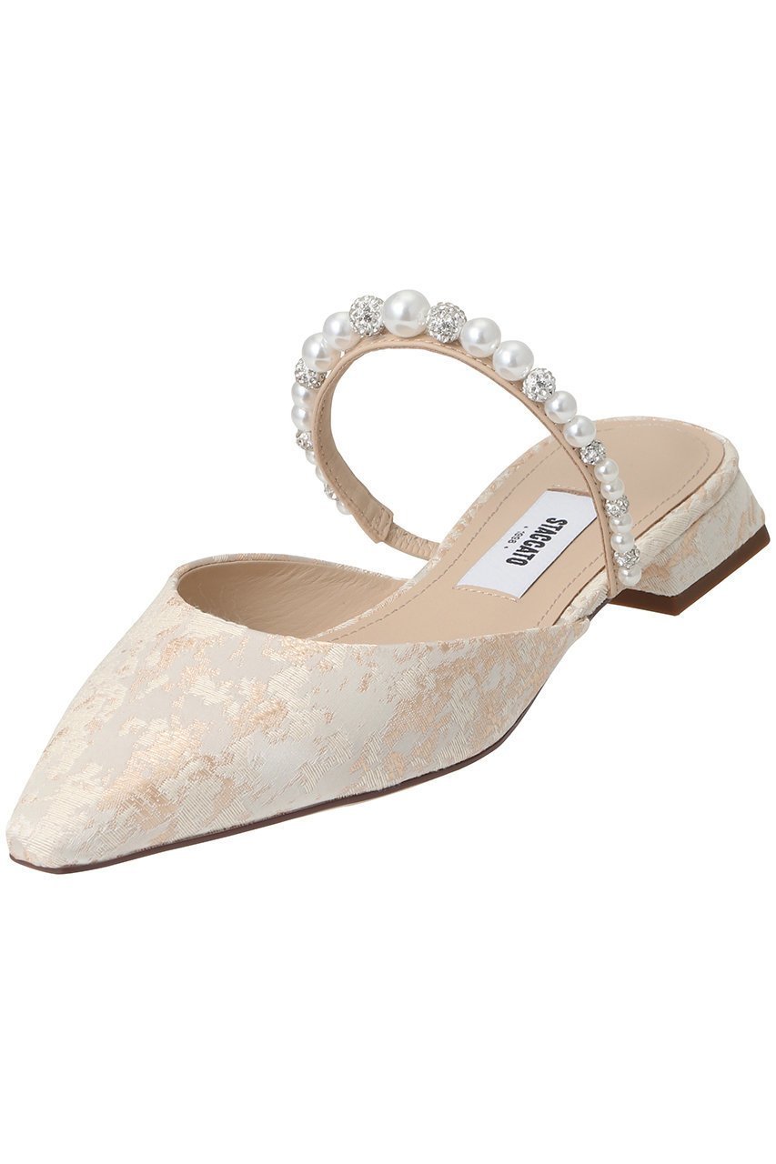 【スタッカート/STACCATO】のジャガードパールベルトフラット 人気、トレンドファッション・服の通販 founy(ファニー) 　ファッション　Fashion　レディースファッション　Fashion for Women　ベルト&ウエストマーク　Belts & Waist Accessories　シューズ　Shoes, Footwear　ストーン　Stone, Gem-Like　トレンド　Trend, Trending Now　パール　Pearl, Pearl Accent　フラット　Flat, Flat Shoes　ホリデーシーズン　Holiday Season　エレガント 上品　Elegant　other-5|ID: prp329100004390402 ipo3291000000034940149