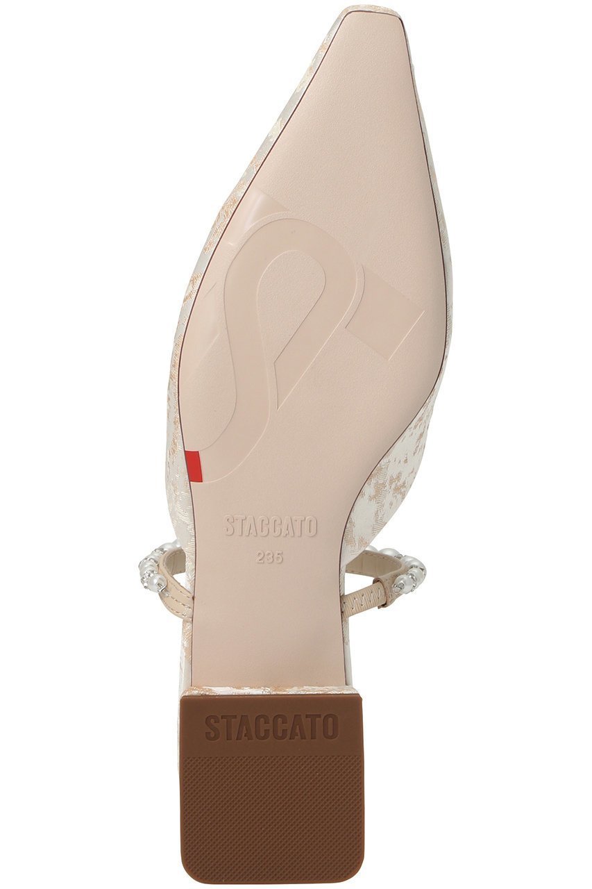 【スタッカート/STACCATO】のジャガードパールベルトフラット 人気、トレンドファッション・服の通販 founy(ファニー) 　ファッション　Fashion　レディースファッション　Fashion for Women　ベルト&ウエストマーク　Belts & Waist Accessories　シューズ　Shoes, Footwear　ストーン　Stone, Gem-Like　トレンド　Trend, Trending Now　パール　Pearl, Pearl Accent　フラット　Flat, Flat Shoes　ホリデーシーズン　Holiday Season　エレガント 上品　Elegant　other-6|ID: prp329100004390402 ipo3291000000034940150