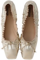 【スタッカート/STACCATO】のスネークラップギャザーバレエシューズ ゴールド|ID: prp329100004390404 ipo3291000000035059685