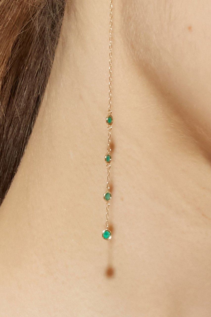 【アルティーダ ウード/ARTIDA OUD】のeden K10 グリーンオニキス ドット アメリカン シングル ピアス(片耳用) 人気、トレンドファッション・服の通販 founy(ファニー) 　ファッション　Fashion　レディースファッション　Fashion for Women　ジュエリー　Jewelry　ファッションリング　Fashion Rings　イヤリング・フープ・ドロップタイプ　Hoop, Drop & Clip Earrings　アシンメトリー　Asymmetrical Style　アメリカン　American Style　イヤリング　Earrings　インド　Indian Textile　シリコン　Silicone, Silicone Material　ストーン　Stone, Gem-Like　ドット　Polka Dot, Dot Pattern　片耳　One-Ear, Single Earring　other-2|ID: prp329100004391758 ipo3291000000036096812