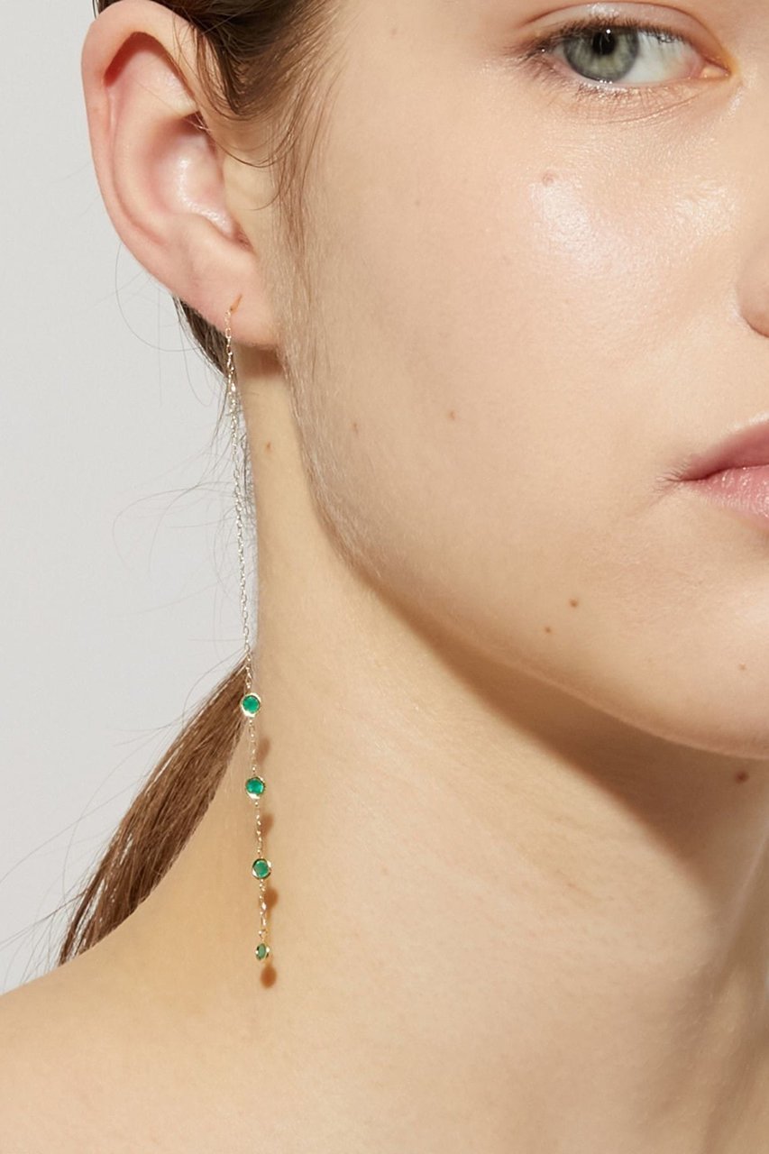 【アルティーダ ウード/ARTIDA OUD】のeden K10 グリーンオニキス ドット アメリカン シングル ピアス(片耳用) 人気、トレンドファッション・服の通販 founy(ファニー) 　ファッション　Fashion　レディースファッション　Fashion for Women　ジュエリー　Jewelry　ファッションリング　Fashion Rings　イヤリング・フープ・ドロップタイプ　Hoop, Drop & Clip Earrings　アシンメトリー　Asymmetrical Style　アメリカン　American Style　イヤリング　Earrings　インド　Indian Textile　シリコン　Silicone, Silicone Material　ストーン　Stone, Gem-Like　ドット　Polka Dot, Dot Pattern　片耳　One-Ear, Single Earring　other-5|ID: prp329100004391758 ipo3291000000036096815