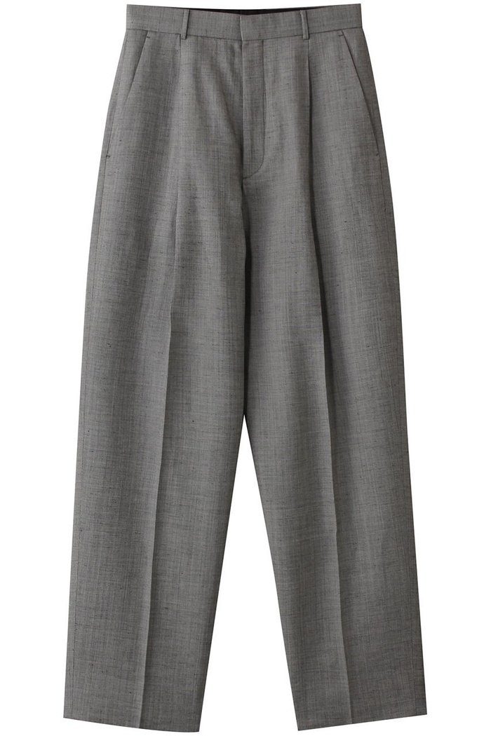 【エイトン/ATON】のWOOL LINEN SHARKSKIN テーパード タックパンツ インテリア・キッズ・メンズ・レディースファッション・服の通販 founy(ファニー) https://founy.com/ ファッション Fashion レディースファッション WOMEN パンツ Pants センター Center テーパード Tapered リネン Linen ロング Long |ID: prp329100004391769 ipo3291000000030706218