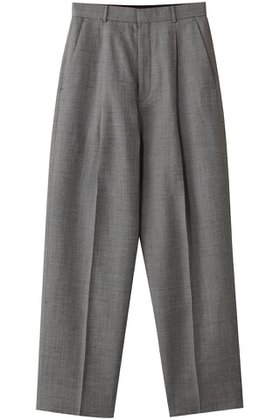 【エイトン/ATON】のWOOL LINEN SHARKSKIN テーパード タックパンツ 人気、トレンドファッション・服の通販 founy(ファニー) ファッション Fashion レディースファッション Fashion for Women パンツ Pants & Trousers センター Center, Center Line テーパード Tapered, Tapered Pants リネン Linen, Linen Fabric ロング Long, Long-Length |ID:prp329100004391769