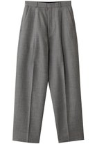 【エイトン/ATON】のWOOL LINEN SHARKSKIN テーパード タックパンツ グレー|ID: prp329100004391769 ipo3291000000032917385