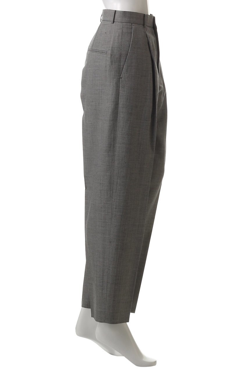 【エイトン/ATON】のWOOL LINEN SHARKSKIN テーパード タックパンツ 人気、トレンドファッション・服の通販 founy(ファニー) 　ファッション　Fashion　レディースファッション　Fashion for Women　パンツ　Pants & Trousers　センター　Center, Center Line　テーパード　Tapered, Tapered Pants　リネン　Linen, Linen Fabric　ロング　Long, Long-Length　other-3|ID: prp329100004391769 ipo3291000000032917408