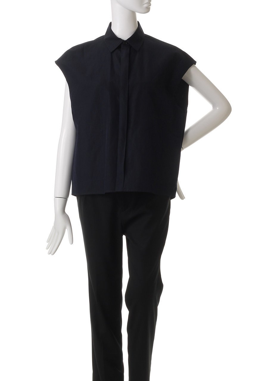 【エイトン/ATON】のSILK LINEN SHANTUNG シャツベスト 人気、トレンドファッション・服の通販 founy(ファニー) 　ファッション　Fashion　レディースファッション　WOMEN　アウター　Coat Outerwear　トップス・カットソー　Tops/Tshirt　キャミソール / ノースリーブ　No Sleeves　シャツ/ブラウス　Shirts/Blouses　ベスト/ジレ　Gilets/Vests　シャンタン　Shantung　シルク　Silk　スリーブ　Sleeve　ノースリーブ　No Sleeve　フレンチ　French　フロント　Front　ベスト　Vest　リネン　Linen　other-2|ID: prp329100004391771 ipo3291000000031270528