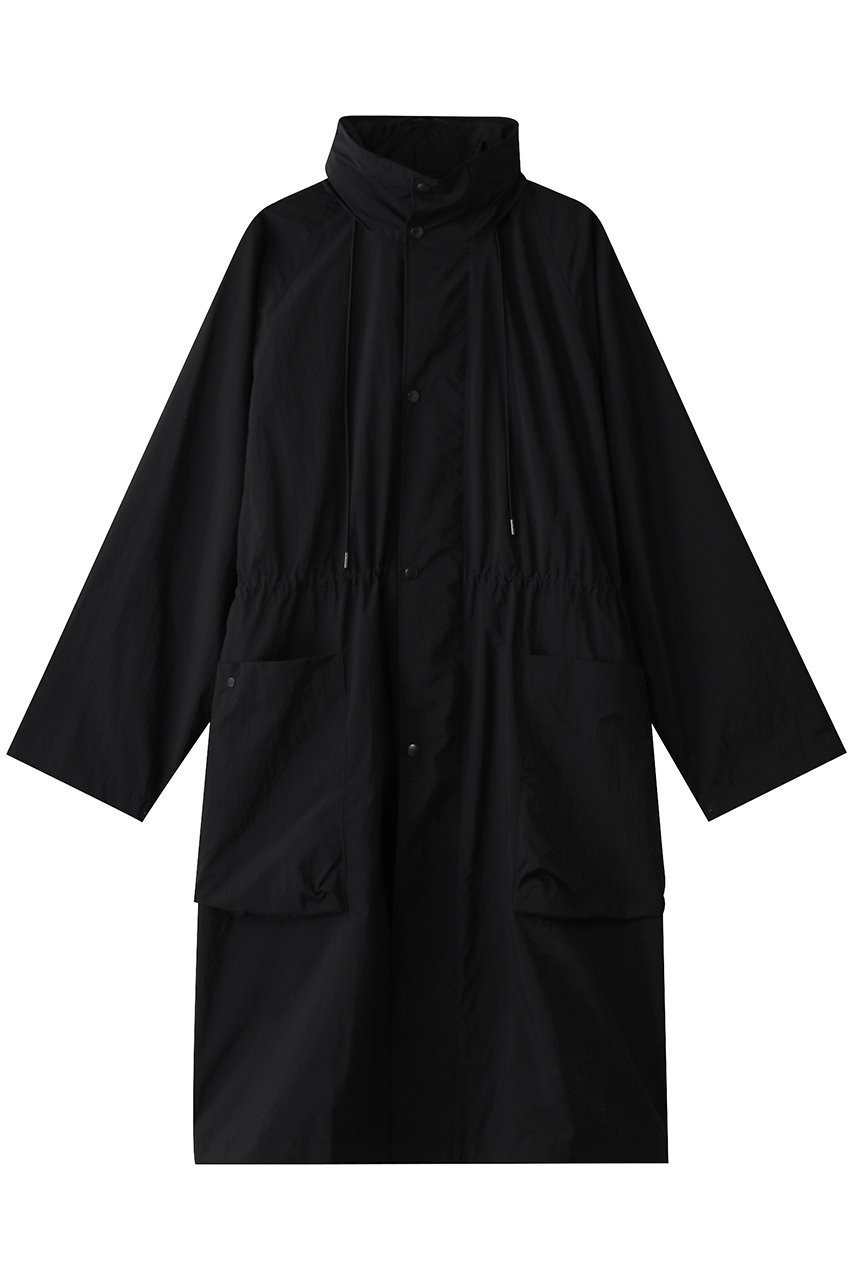 【エイトン/ATON】のTRAVEL NYLON GAS コート インテリア・キッズ・メンズ・レディースファッション・服の通販 founy(ファウニー) 　ファッション　Fashion　レディースファッション　Fashion for Women　アウター　Coat / Outerwear Collection　コート・ロングコート・ピーコート　Long Coats, Peacoats & More　旅行　Travel　おすすめ　Recommended / Our Picks　アウトドア　Outdoor Clothing　スタンド　Stand Collar, Upright Stand　スリーブ　Sleeve, Long Sleeve / Short Sleeve　タフタ　Taffeta, Structured Fabric　ロング　Long, Long-Length　軽量　Lightweight, Ultra Light　ブラック|ID: prp329100004391772 ipo3291000000036879105