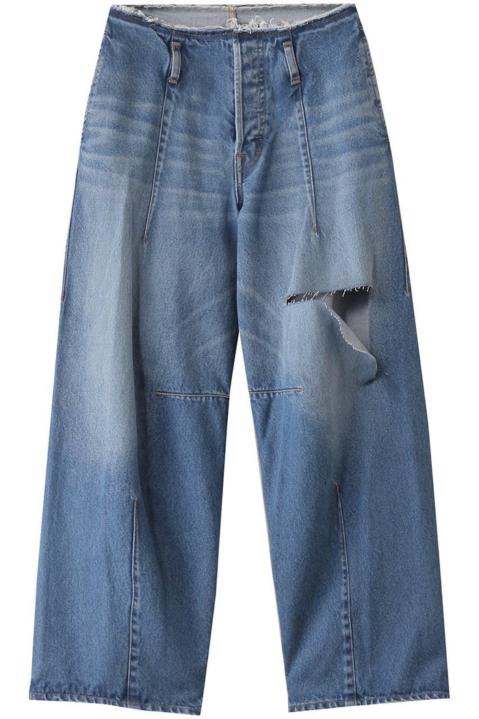 【チノ/CINOH】のデニムダメージワイドパンツ インテリア・キッズ・メンズ・レディースファッション・服の通販 founy(ファニー) https://founy.com/ ファッション Fashion レディースファッション WOMEN パンツ Pants デニムパンツ Denim Pants クロップド Cropped ダメージ Damage デニム Denim ビッグ Big ワイド Wide |ID: prp329100004391775 ipo3291000000030706233