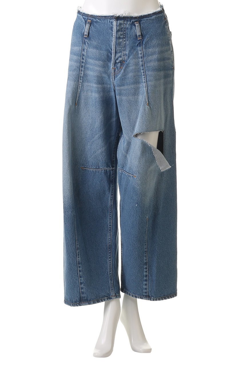 【チノ/CINOH】のデニムダメージワイドパンツ 人気、トレンドファッション・服の通販 founy(ファニー) 　ファッション　Fashion　レディースファッション　Fashion for Women　パンツ　Pants & Trousers　デニムパンツ・ジーンズ・美脚デニム　Denim Jeans & Pants　クロップド　Cropped, Short Length　ダメージ　Distressed, Destroyed　デニム　Denim, Jeans Material　ビッグ　Big, Oversized　ワイド　Wide, Wide Fit　other-2|ID: prp329100004391775 ipo3291000000032917519